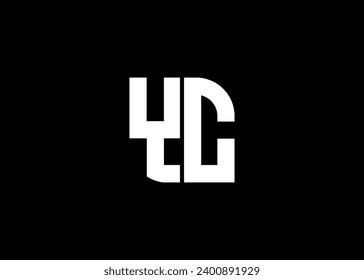 Monogram Letter YC Logo Design vector template.