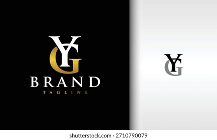Monogramm Buchstabe YG klassisches Logo