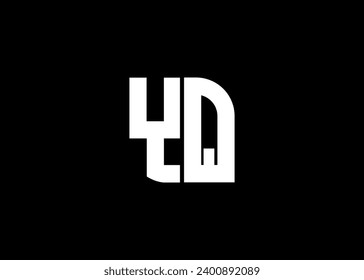 Monogram Letter YQ Logo Design vector template