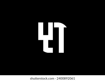 Monogram Letter YT Logo Design vector template