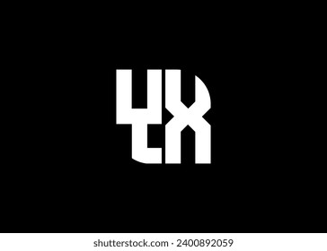 Monogram Letter YX Logo Design vector template