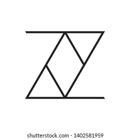 Monogram Letter Z Business Company Vector Logo Design