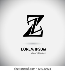 monogram letter z logo. Vector