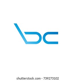 Monogram letters B, C logo. Design template elements.