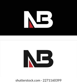 Monogram of the letters A and B Logo Design. Classy Initial Letter AB Logo Design.