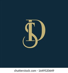 Monogram Letters S D Logo Stock Vector (Royalty Free) 1649520649 ...