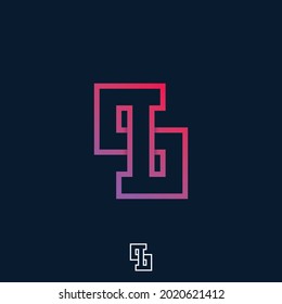 The monogram of the letters SI or IS, by combining the letters S and I, to form a simple, modern, and unique logo design