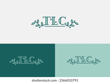 Monogram of the letters TLC. Typography, logo. Minimalism. 