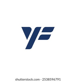 Monogram lettet Y and F for young and fast great for running sport brand logo