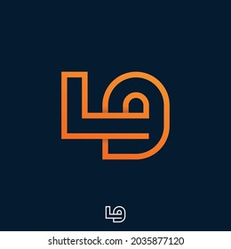 Monogram LG with Monoline logo style. by combining two letters, namely L and G or 9, this logo is created, with a modern, simple, unique and elegant style you can have now