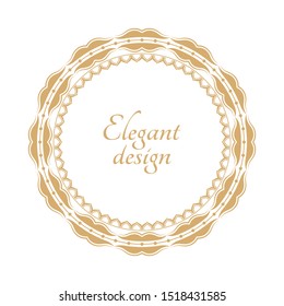 Monogram line vintage frame. Greeting cards. Wedding invitations. Retro style. Vector logo template, labels and badges