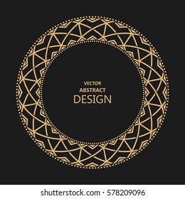 Monogram line vintage frame. Greeting cards. Wedding invitations. Retro style. Vector logo template, labels and badges