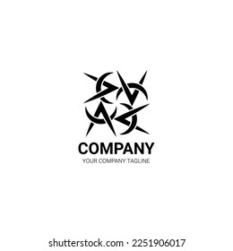 monogram logo A, has the meaning advanced, ambigram, creative, cooperation, loyal, suitable for businesses or companies in the field of technology, construction, agency, transportation, communication,