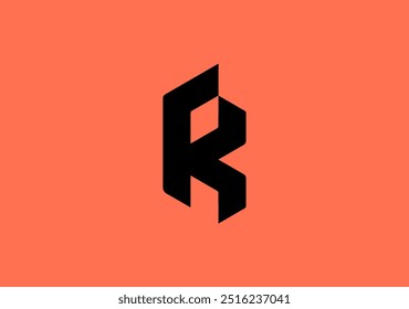 logotipo monograma com base na letra inicial R K