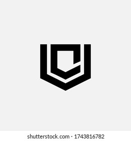 Monogram logo with black color