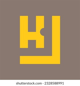 monogram logo composed of letters “k” and “l”