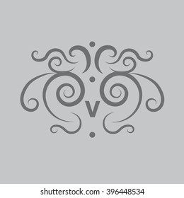 Monogram. Logo. Concept. Antique Store. Vector.