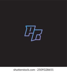 monogram logo design amazing esport style PB dinamyc line gaming concept letter