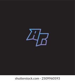 monogram logo design amazing esport style AB dinamyc line gaming concept letter