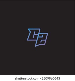 monogram logo design amazing esport style CZ dinamyc line gaming concept letter