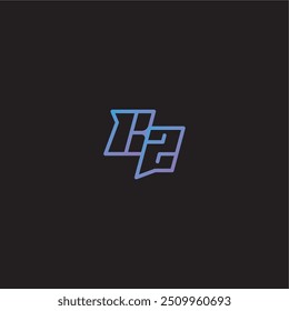 Monograma de diseño de logotipo increíble estilo de deporte electrónico BZ dinamyc línea concepto de juego carta
