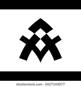 monogram logo design for a company, shop or brand that forms the letter "A"