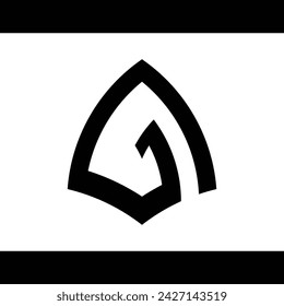 monogram logo design for a company, shop or brand that forms the letter "G"