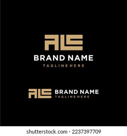 Monogram Logo Design Concept Vector Symbol des Anfangsbuchstaben ALC Logo Symbol Symbol Logo Vektorgrafik