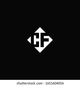 Diseño del logotipo de monograma con forma cuadrada de diamante aislada en fondo negro