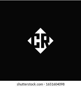 Monogramm-Logo-Design mit quadratischer Diamantform einzeln auf schwarzem Hintergrund