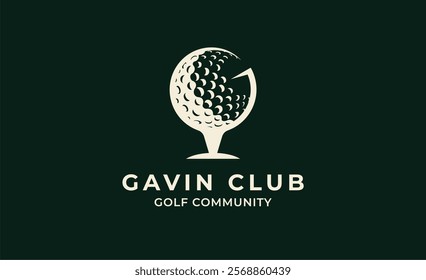 Monogram logo design initial G and Golf. Golf ball, golf stick and sport typography concept. Club and community template design. Club and community template design.