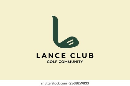 Monogram logo design initial L and Golf. Golf ball, golf stick and sport typography concept. Club and community template design. Club and community template design.