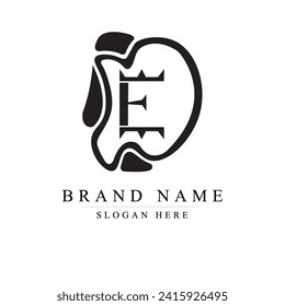 Monogram logo design initial letter ed for business or personal with creative concept Premium  DE Vector logo	
