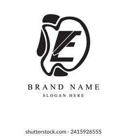 Monogram logo design initial letter ed for business or personal with creative concept Premium  DE Vector logo	
