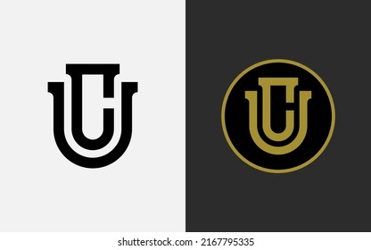Monogram Logo Design, Initial letters U, C, UC or CU, Modern, Sporty