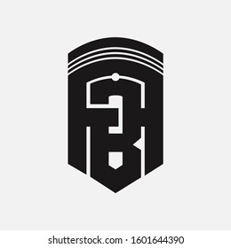 monogram logo design letter AB or BA  with piston, motorcycle, maintenance and custom motor