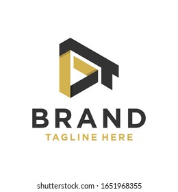 letra de diseño del logotipo de monograma BT