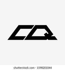 monogram logo design letter CQ or QC