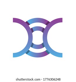 monogram logo design letter DOC