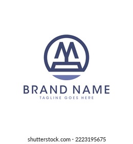 monogram logo design with letter MY
