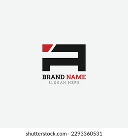 Letra A o R del logotipo de monograma