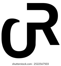 Monogram Logo Design Letter R, O, RO, OR premium luxury vector suitable for any business or personal modern abstract shape creative negative space

