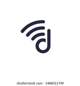 Monogram logo design minimal/simple style