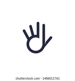 Monogram logo design minimal/simple style