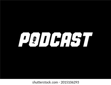 Monogram logo design for podcasts