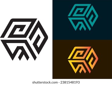 monogram logo design for your company