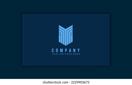 Monogram Logo Design.Letter Logo With MY Shape.Modern Logo.