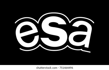 monogram logo e s a