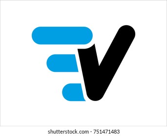 Monogram Logo E V