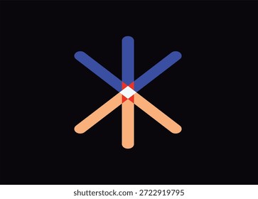 monogram logo and image, adobe Illustration, fan design logo